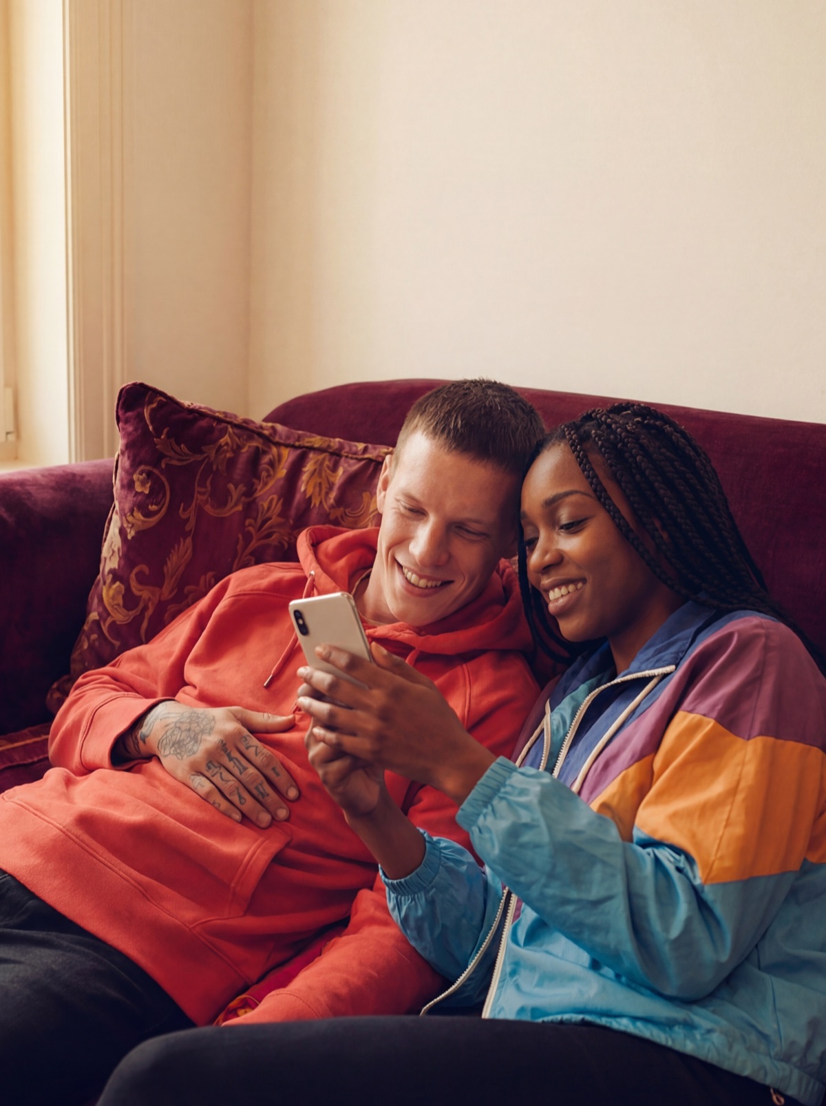 Happy first-time buyer couple